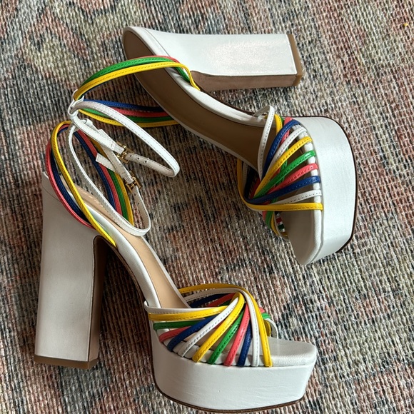 Veronica Beard Fletcher Ankle Strap Platform Sandal - Picture 7 of 10